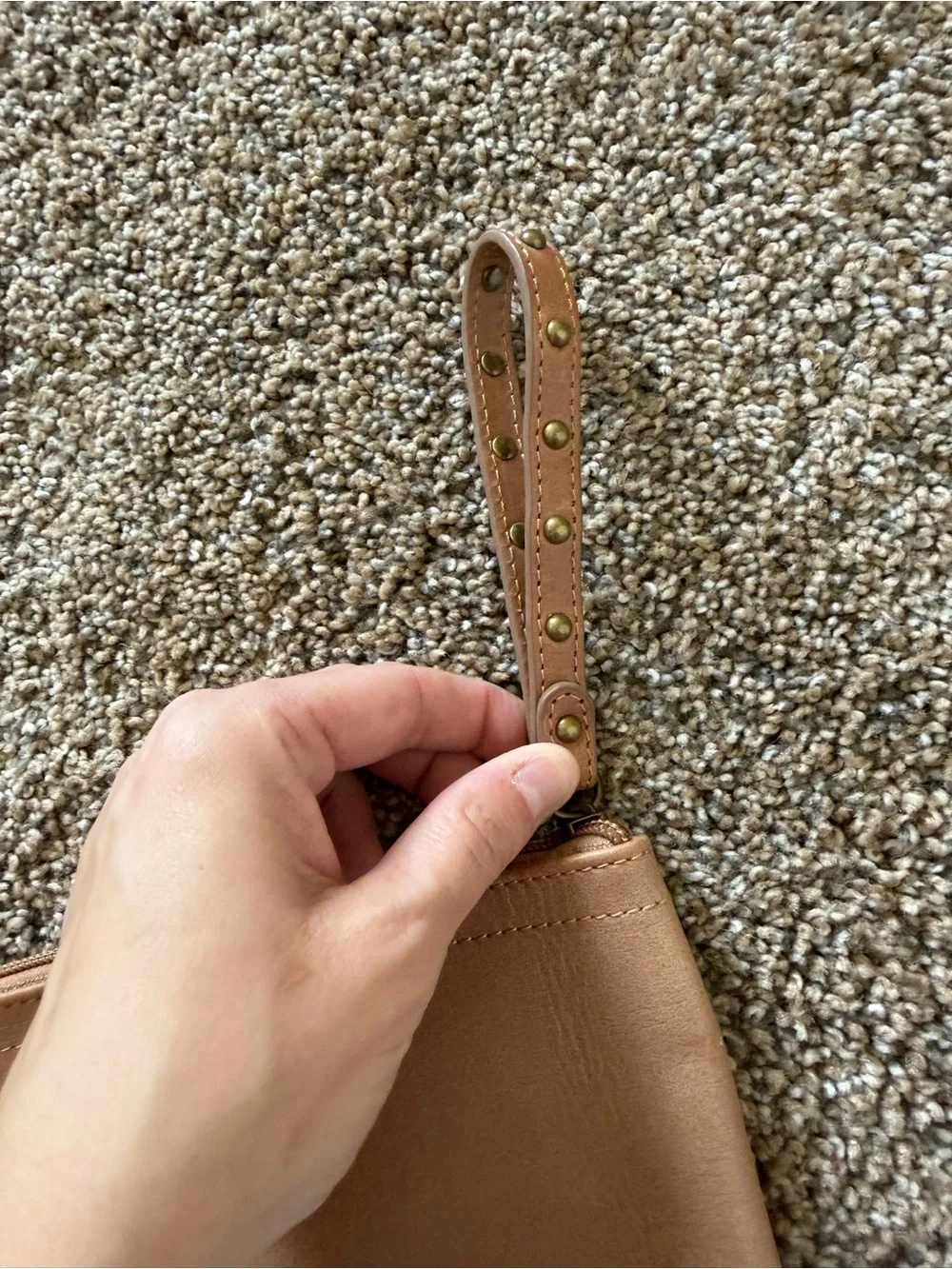 ARIAT Camel Beige Fringe Wrislet Genuine Leather